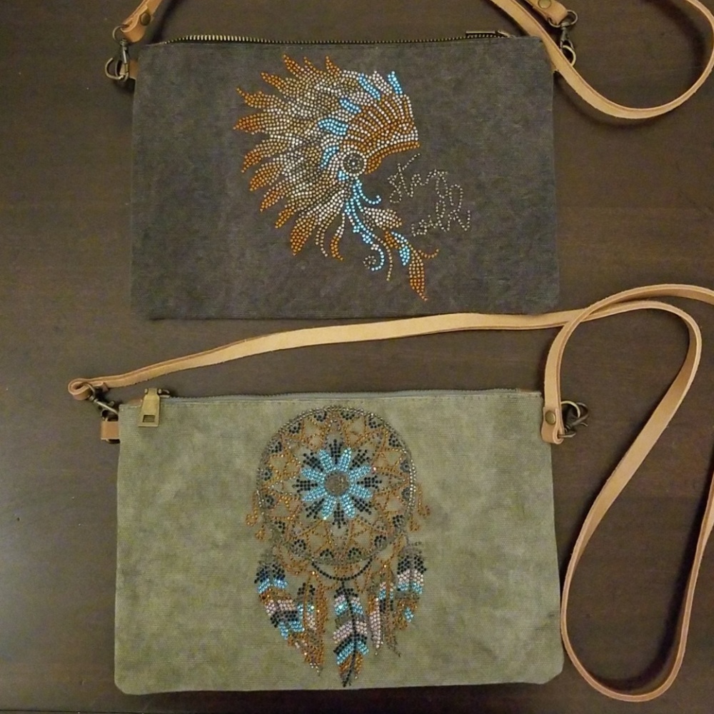 Beaded crossbody bags